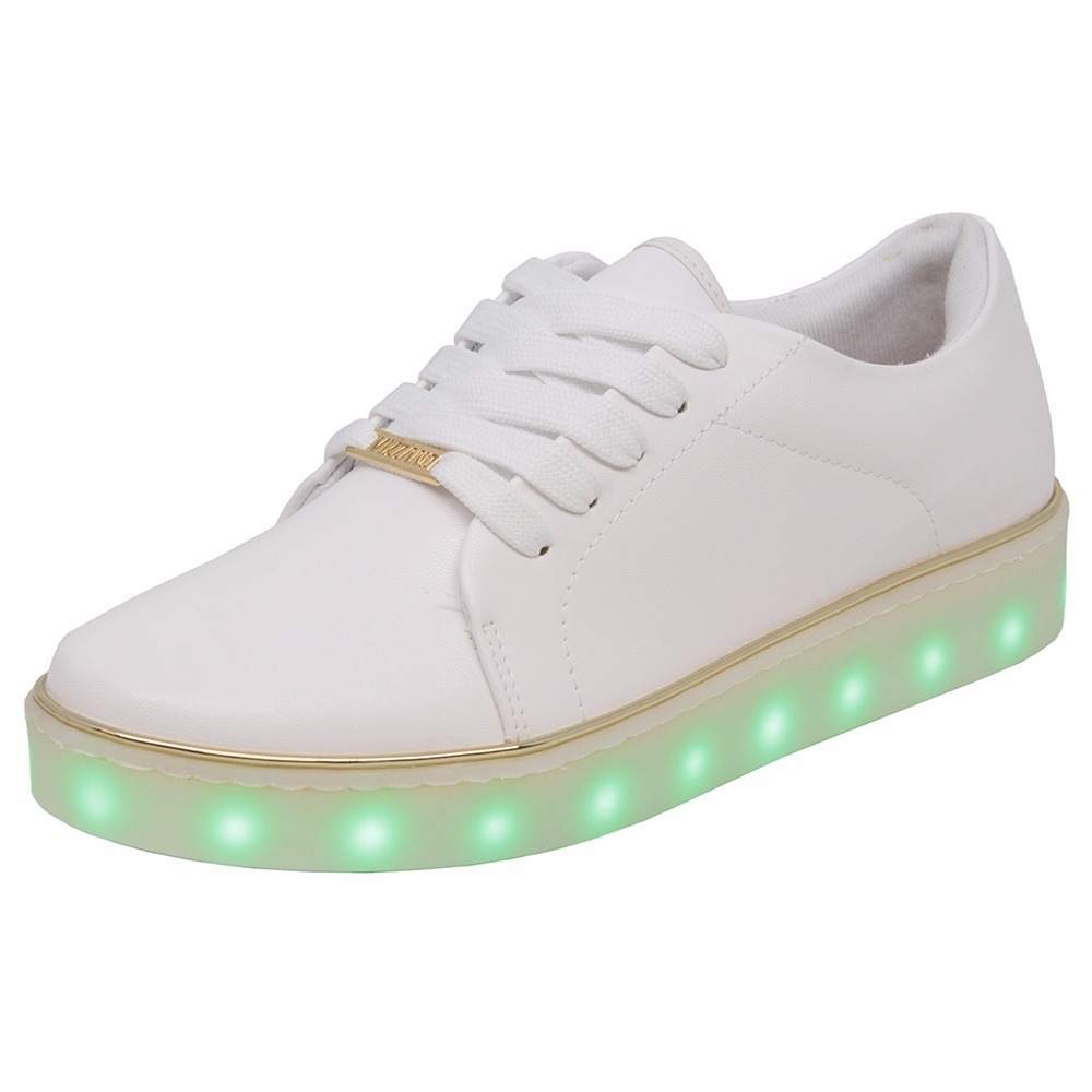 Tênis Infantil Feminino Led Colorido Recarregável Vizzano6 - R$ 114,99 em Mercado Livre