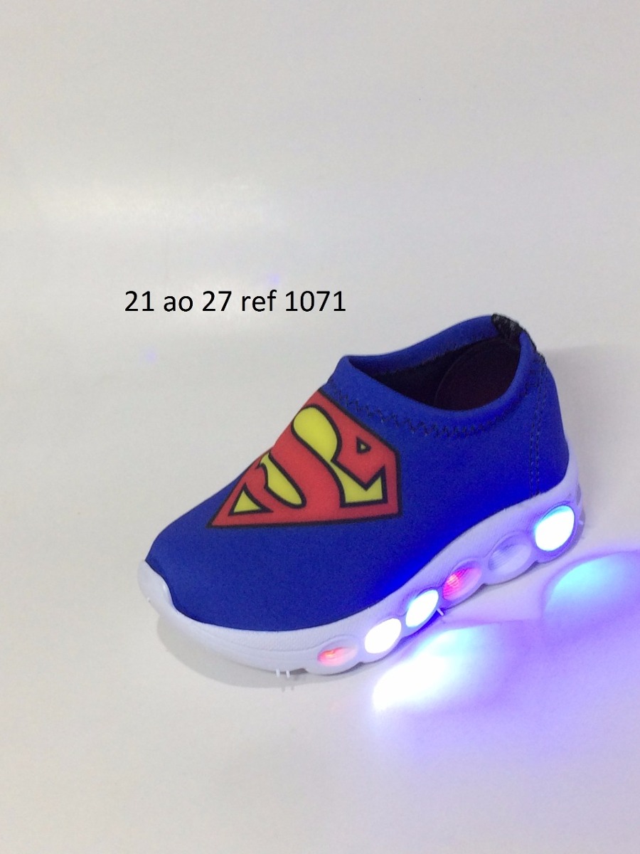 tenis led masculino infantil