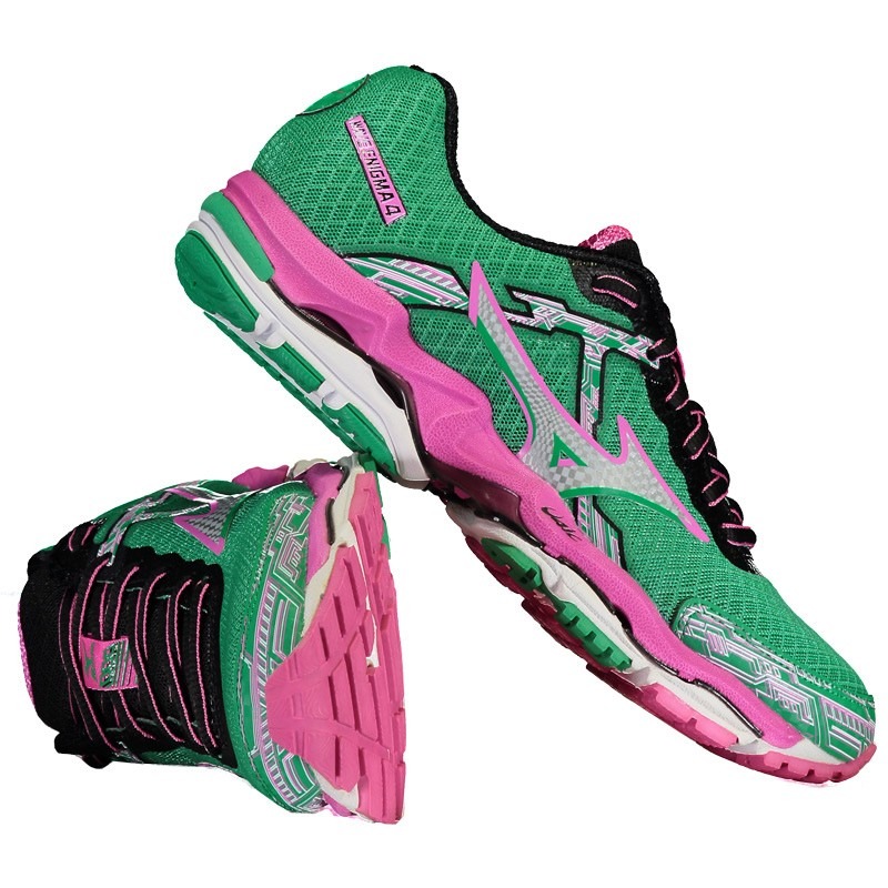 Tênis Mizuno Wave Enigma 4 Feminino Verde - R$ 269,90 em Mercado Livre