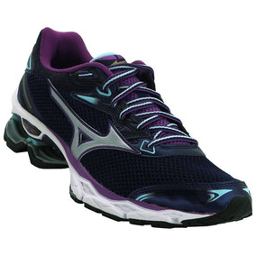 Tênis Mizuno Wave Guardian S W Feminino Azul E Roxo Tênis Mizuno Wave Guardian S W Feminino Azul E Roxo