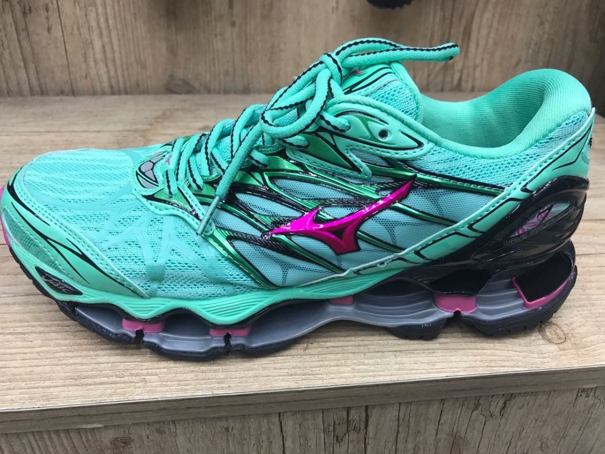 Tênis Mizuno Wave Prophecy 7 Verde E Rosa - R$ 699,00 em Mercado Livre