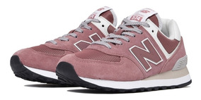 new balance 574 cinza e rosa