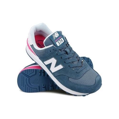 new balance 574 cinza e rosa