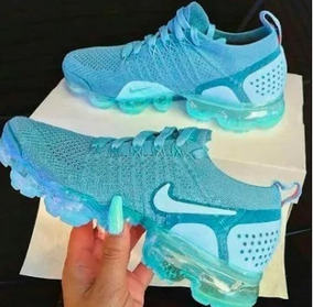 nike bolha azul e branco