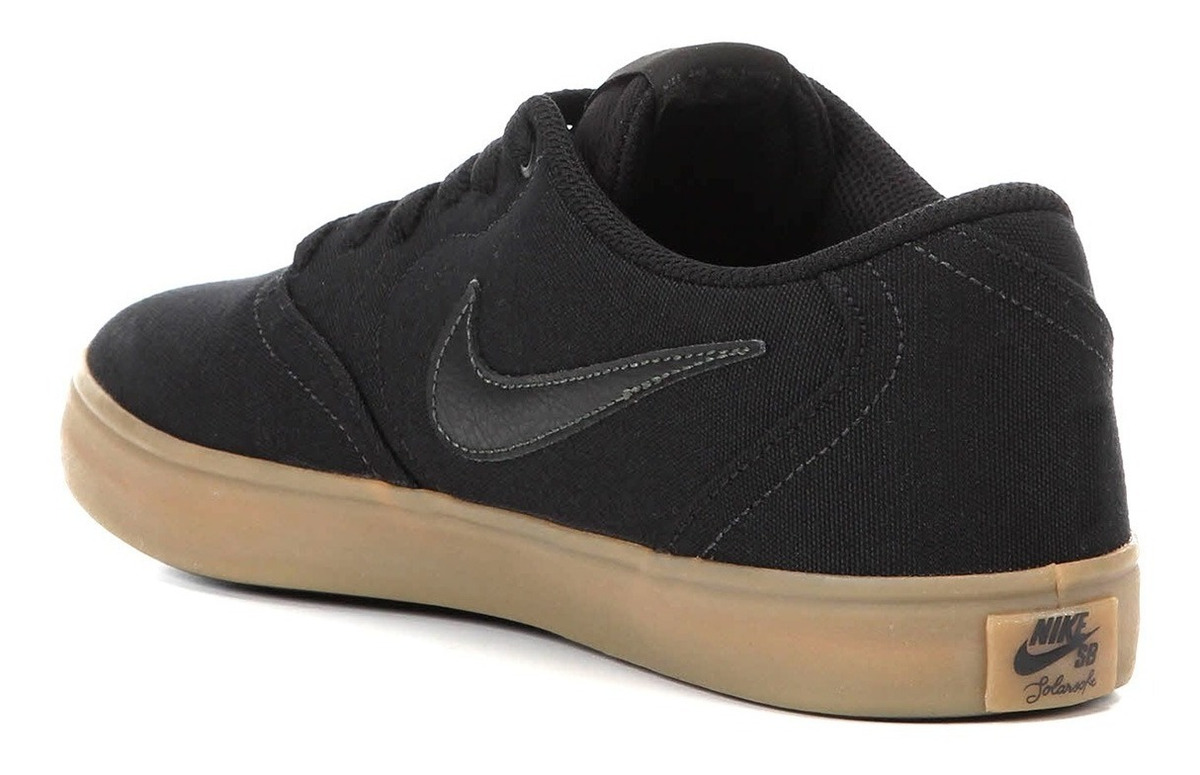 Tênis Nike Sb Check Solar Cnvs Preto Sola Marrom Masculino - R$ 229,90 em Mercado Livre