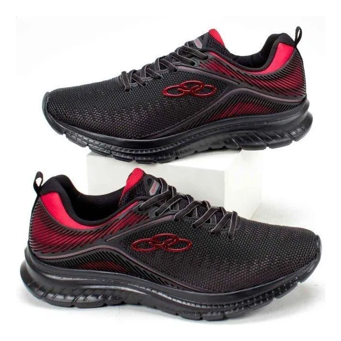 SAPATARIA BH | Tênis Olympikus Quantum Preto E Vermelho - R$ 169,90