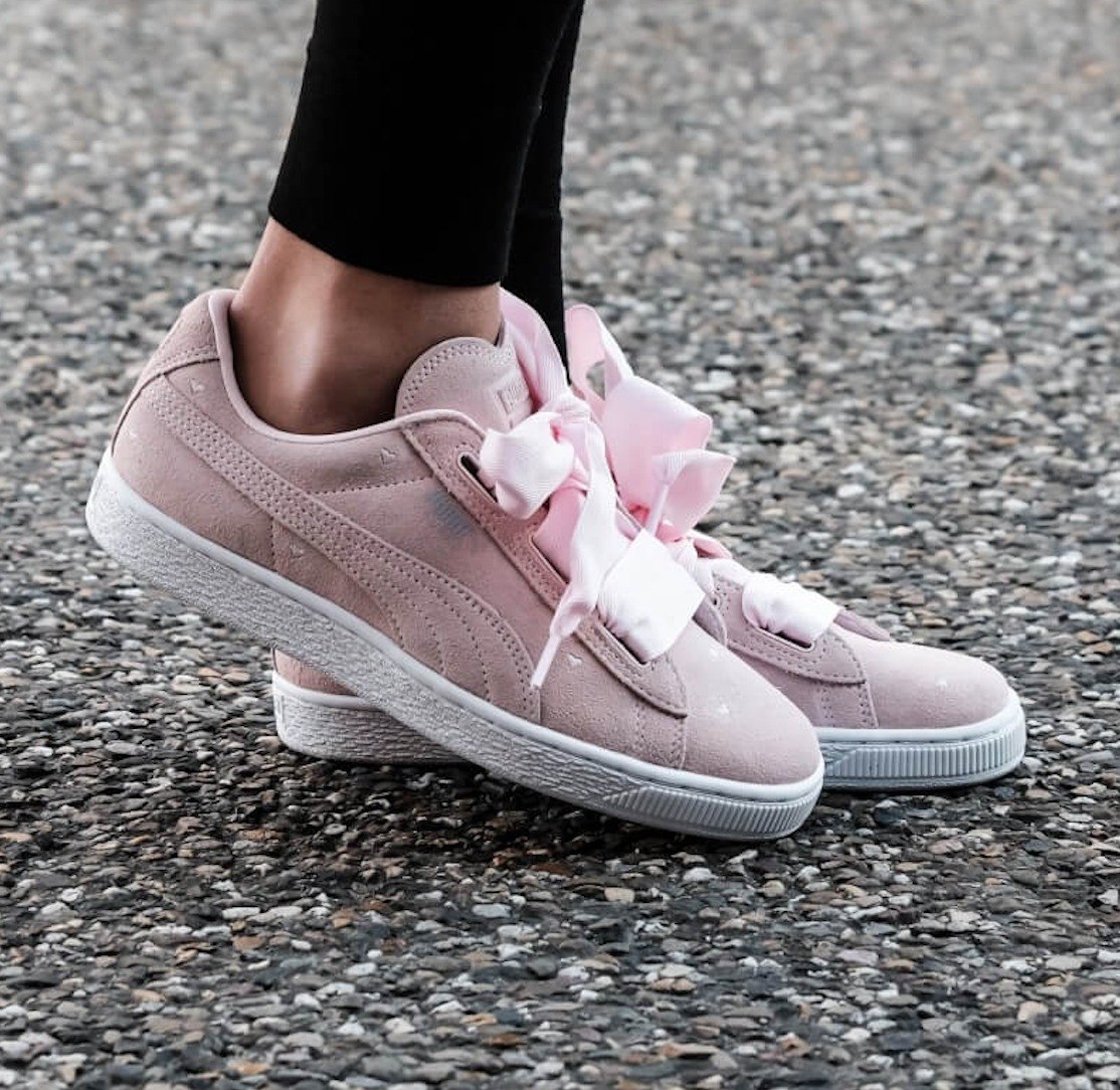 cadarço branco puma suede