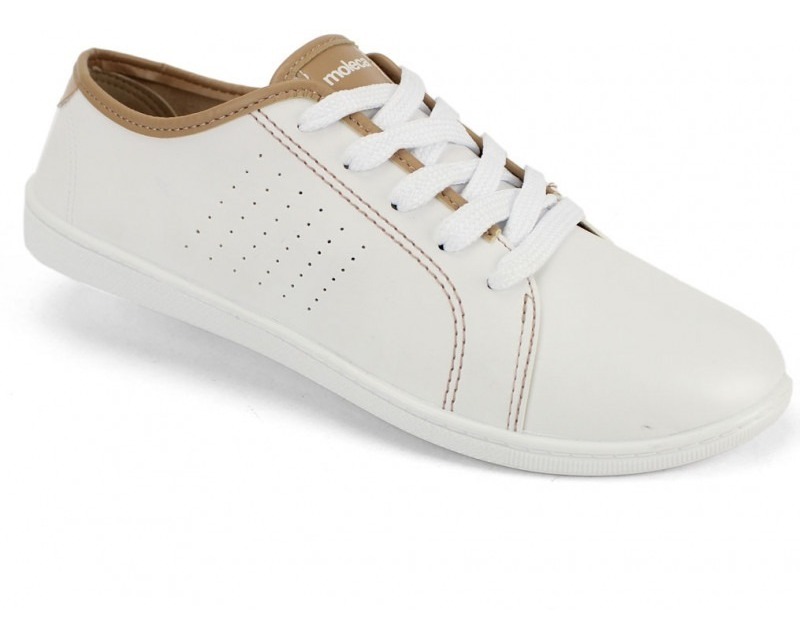 Tênis Sapatênis Feminino Casual Moleca Branco - R$ 44,90 em Mercado Livre