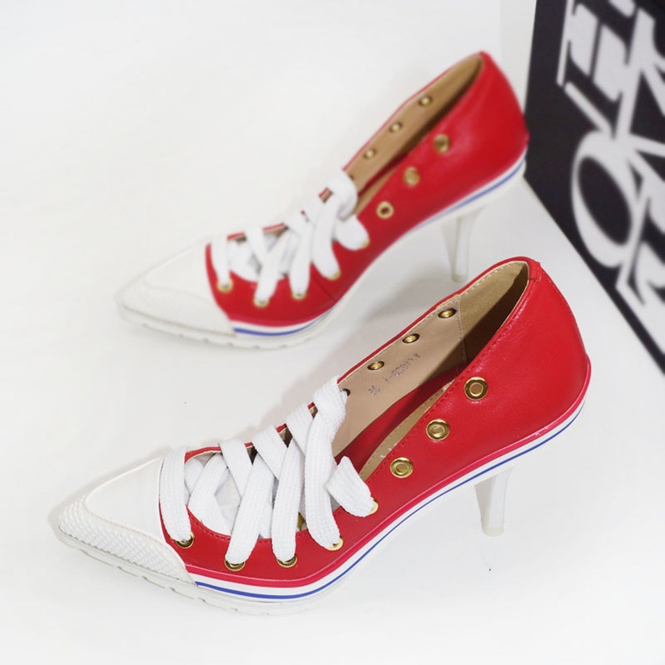 all star branco feminino salto