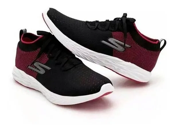 CALÇADOS SANTA CRUZ | Tênis Skechers Go Run 6 Masculino Vermelho/preto Original+nf - R$ 459,90