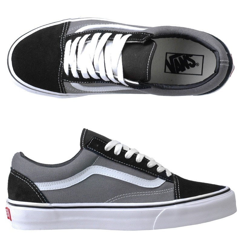 old skool cinza e preto