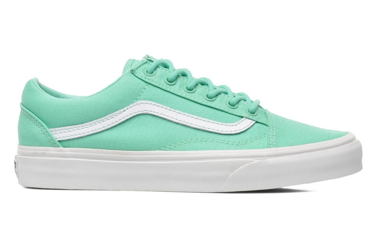 tenis da vans verde e cinza