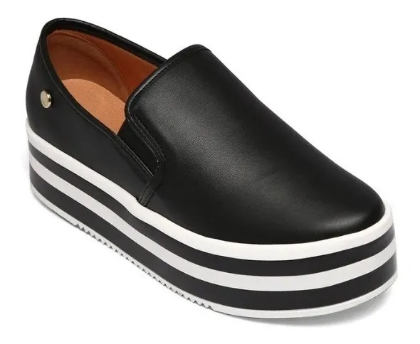 CALÇADOS SANTA CRUZ | Tênis Vizzano Slip On Flaftorm Preto Frete Gratis - 1298.106 - R$ 129,90
