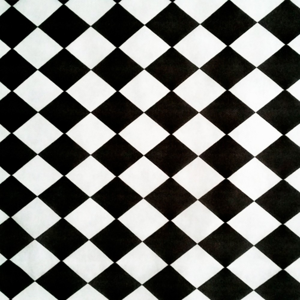 Tnt Estampado Xadrez Losango Preto E Branco 7 Metros Boteco R$ 52,91 em Mercado Livre -> Decoração Xadrez Preto E Branco Tnt Estampado Xadrez Losango Preto E Branco 7 Metros Boteco R$ 52,91 em Mercado Livre -> Decoração Xadrez Preto E Branco