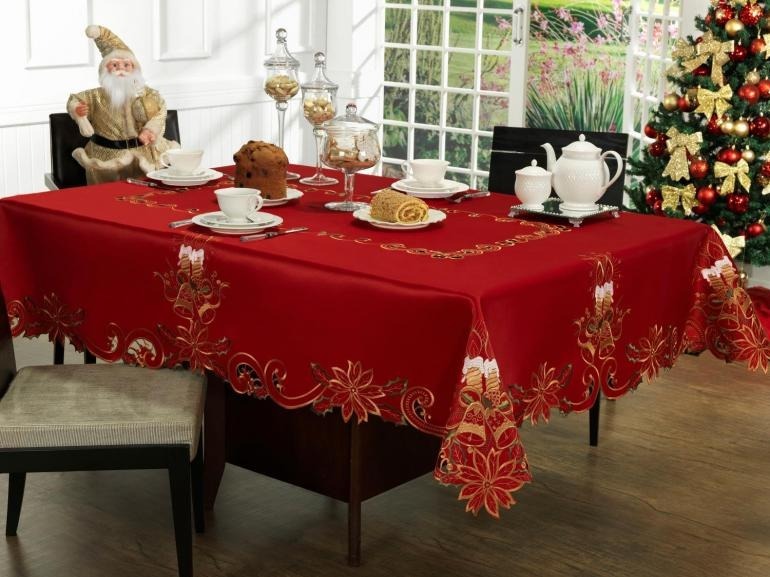 Toalha De Mesa Natal Com Bordado Richelieu Quadrada 8 Lugar R$ 339,00 em Mercado Livre -> Decoração De Natal Para Mesa Quadrada Toalha De Mesa Natal Com Bordado Richelieu Quadrada 8 Lugar R$ 339,00 em Mercado Livre -> Decoração De Natal Para Mesa Quadrada