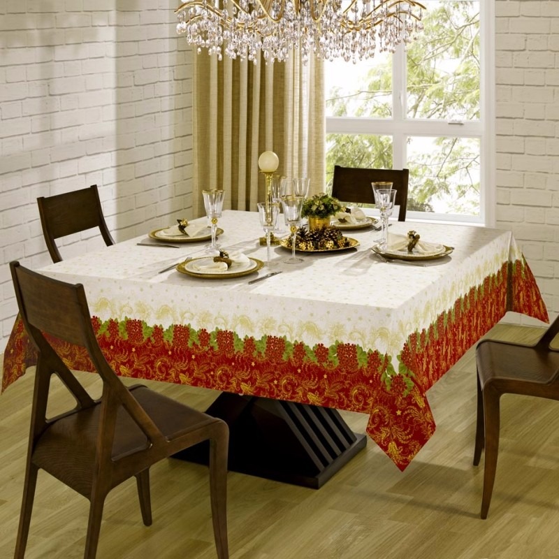 Toalha De Mesa Natal Quadrada 8 Lugares 2,25×2,25m Lepper R$ 67,90 em Mercado Livre -> Decoração De Natal Para Mesa Quadrada Toalha De Mesa Natal Quadrada 8 Lugares 2,25×2,25m Lepper R$ 67,90 em Mercado Livre -> Decoração De Natal Para Mesa Quadrada