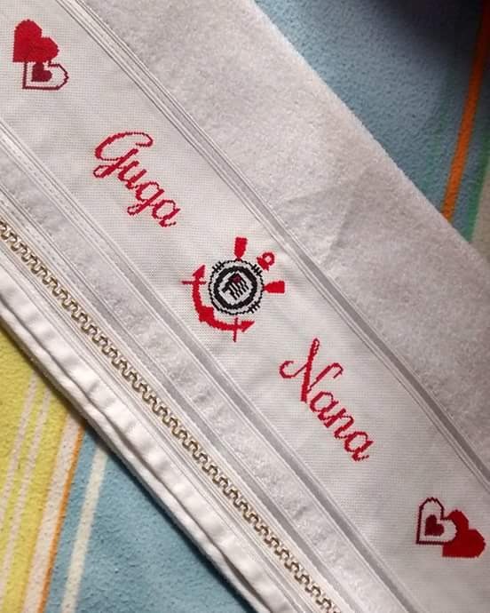Monograma Em Ponto Cruz Para Toalha De Banho Feminina Graficos Em Ponto Cruz Para Toalha De Banho Feminina - Ponto Cruz Andreia