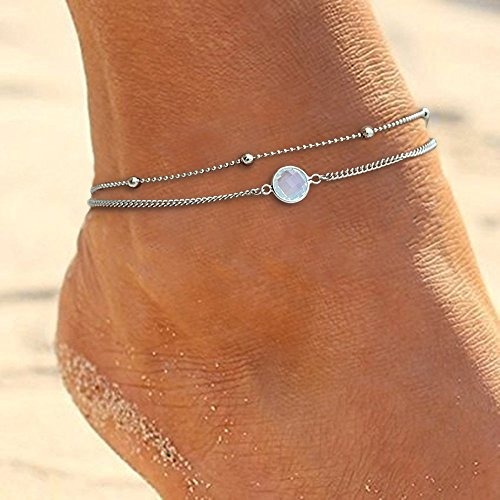 Chapado en oro Tobillera Aleación Cruz Cadena Mujeres Joyería para el Pie Boho