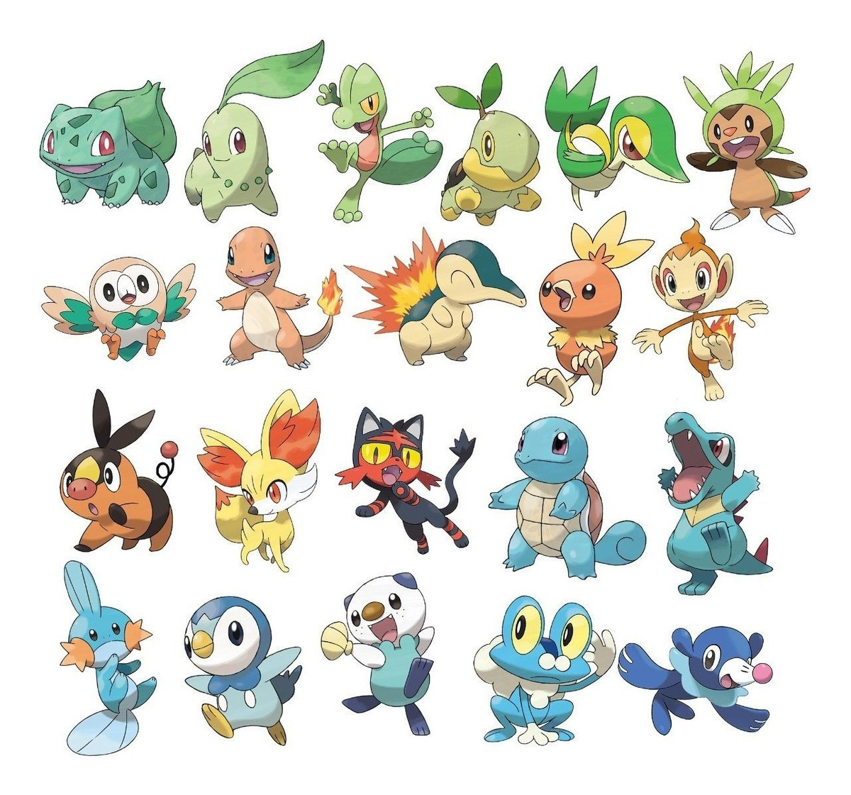 Todos Os 21 Iniciais Pokémon Ultra Sun & Ultra Moon - R$ 25,00 em