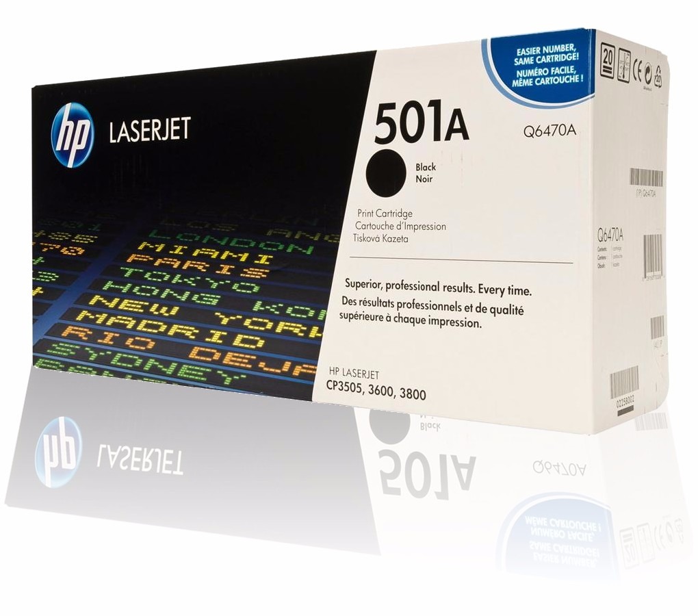 GENUINE HP Q6470A 501A BLACK TONER CARTRIDGE LASER JET 3600 BRAND NEW