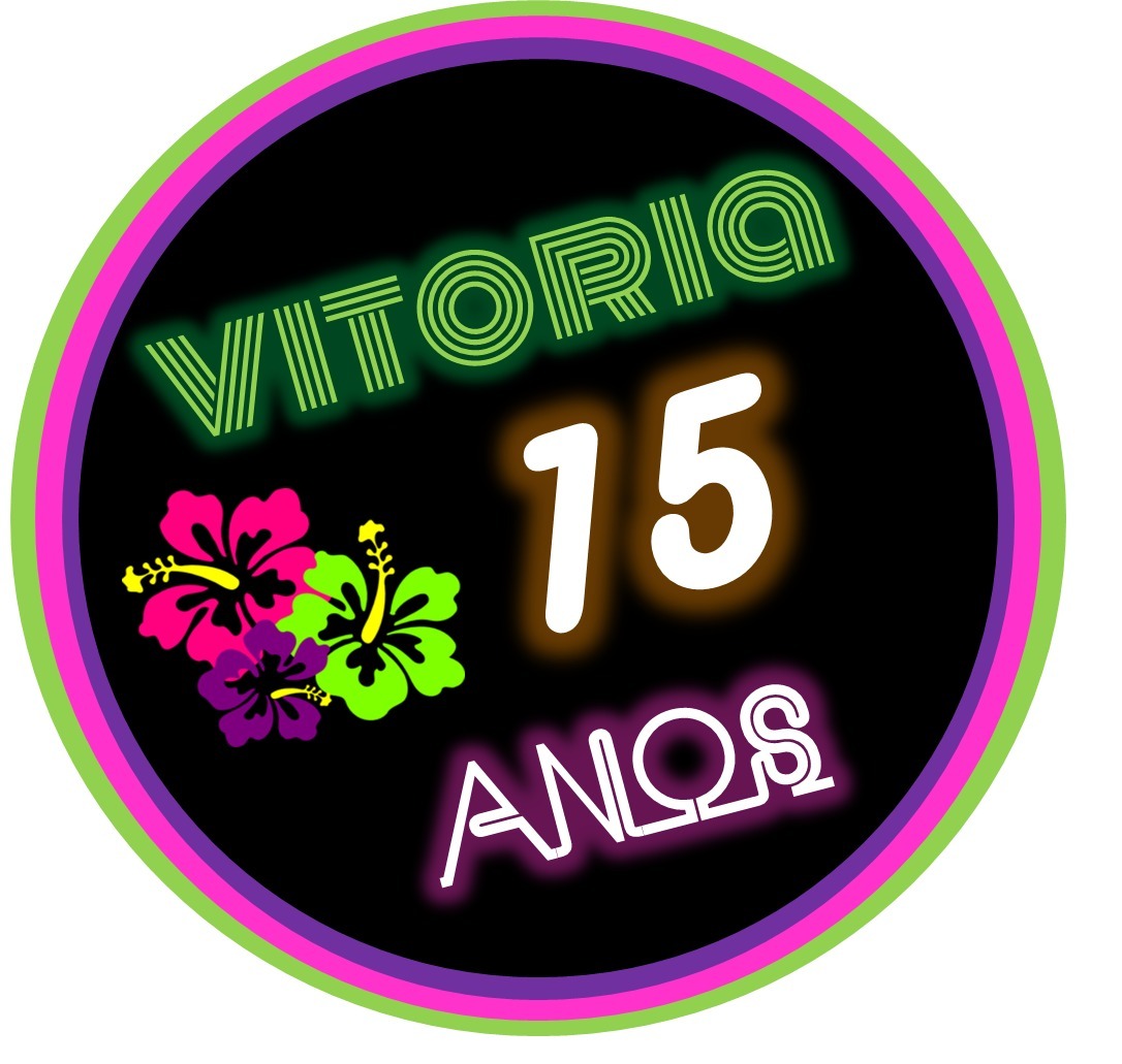 Topper Docinho Festa Neon - Balada -arquivo Digital - R$ 8 