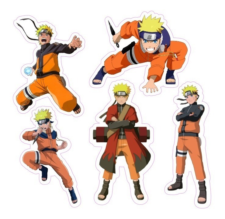 Toppers Tags - Naruto - 100 Un. (frete Grátis) - R$ 29,99 