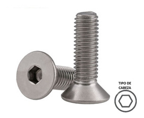 10/% Libre M6 X 55 Inoxidable de cabeza avellanada CSK Allen Perno 10