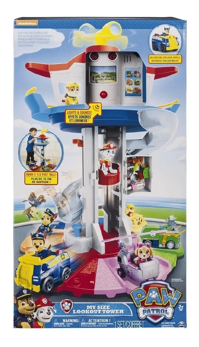 CACHIRULO CAMPEON -Tienda de Juguetes | Torre De Control Gigante Paw Patrol 75 Cm. Con Luz Sonido - $ 35.500,00
