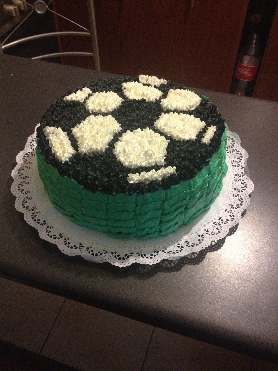 Torta Fondant O Crema Futbol Pelota 30 Personas Cumpleaños - $ 35.000 en Mercado Libre