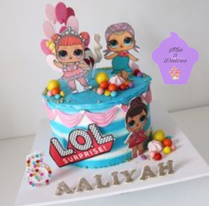 Torta Infantil De Lol 25 Porciones Consulté - S/ 160,00 en Mercado Libre