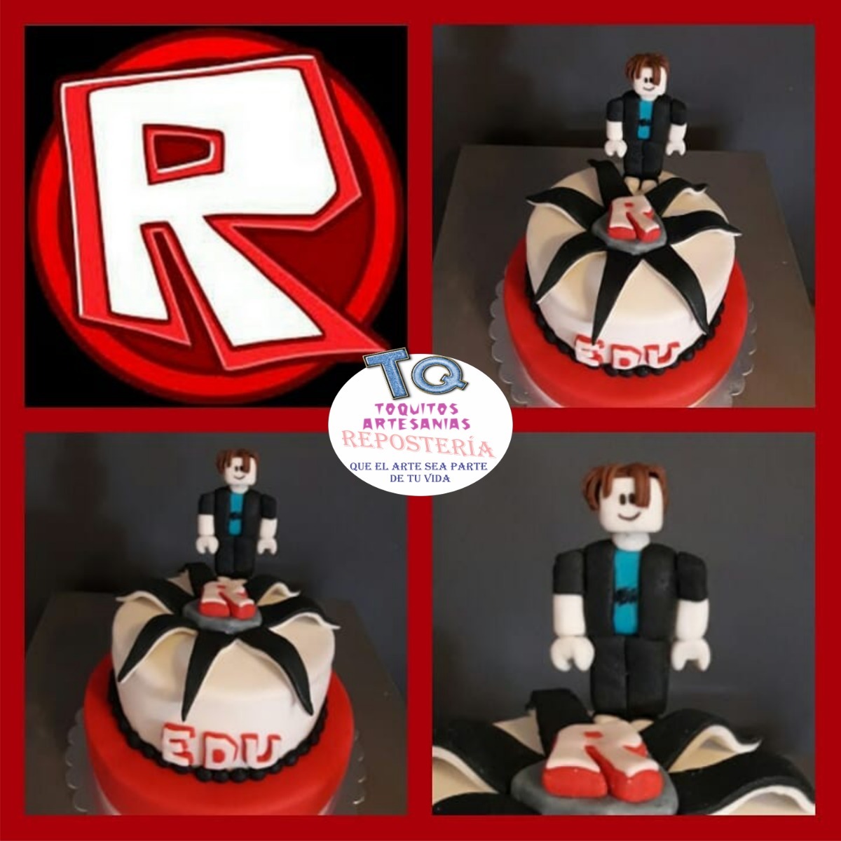 Torta Roblox Cumpleanos Roblox 550 00 En Mercado Libre - torta de roblox