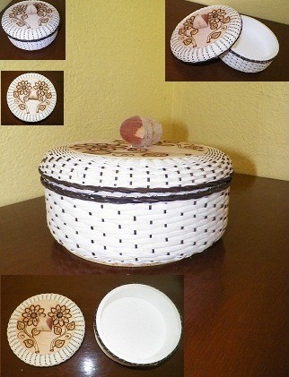Ideas para decorar tortilleros de unicel Ideas para decorar tortilleros de unicel