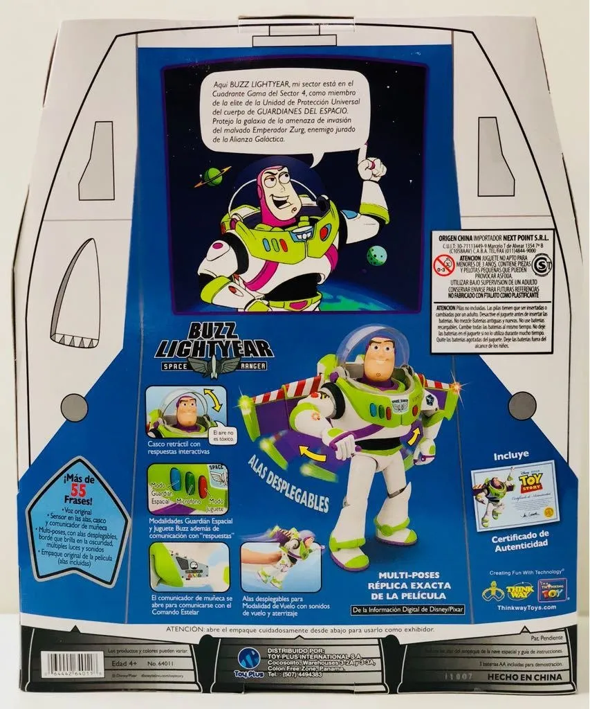 BIGSHOPVENTAS | Toy Story Buzz Lightyear 55 Frases Original Tv 64011 Bigshop - $ 19.989,90