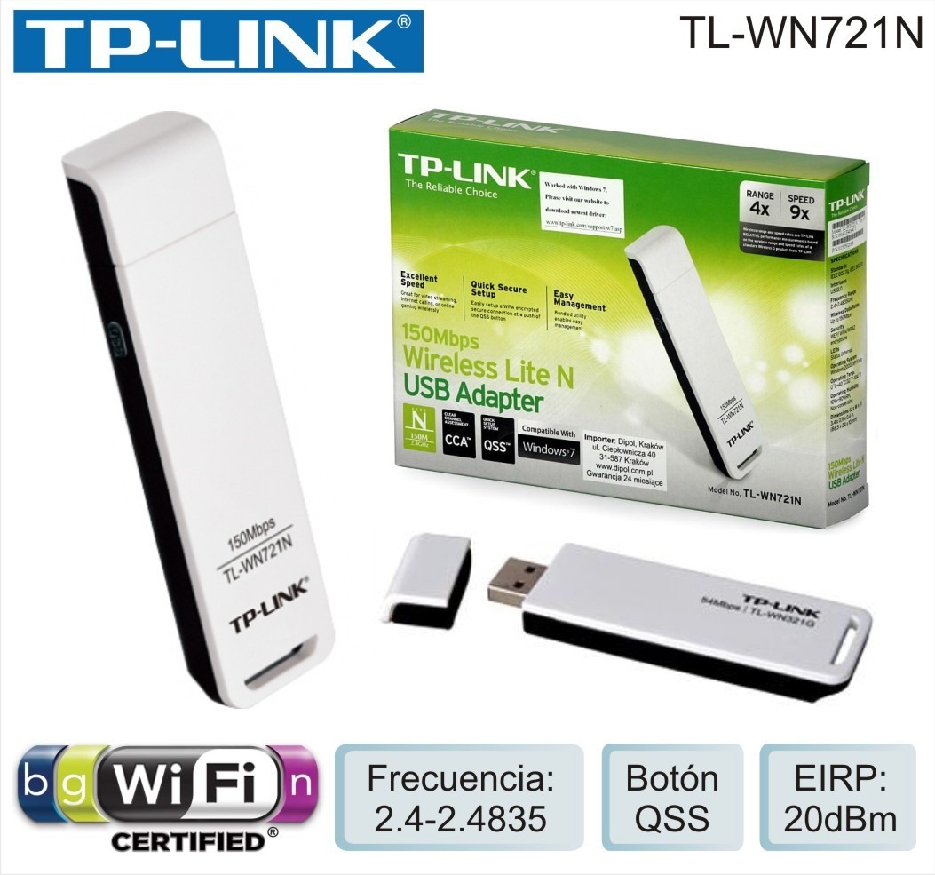 DRIVER: TP LINK WIRELESS N USB ADAPTER TL-WN721N