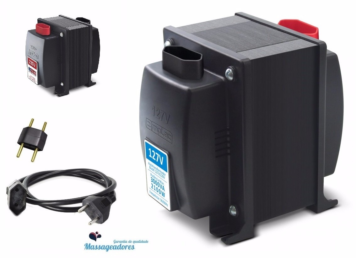 Transformador 110v Para 220v Ar Condicionado Transformador 3000va 110v 220v Ar Condicionado 9000 Btus - R$ 191,90 em