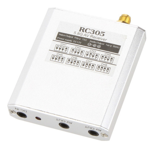 EU 200 m tel/éfono//dvd//reproductor Transmisi/ón de datos en tiempo real transmisor y receptor inal/ámbrico de audio y video 1 para todos Conjunto de transmisor AV inal/ámbrico PAL//NTSC de 5.8 GHz