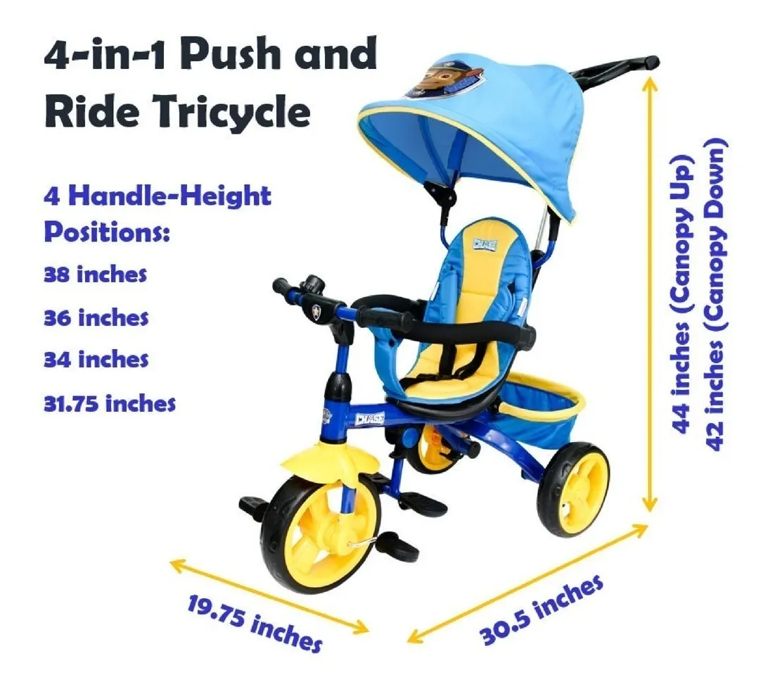 triciclo de paw patrol