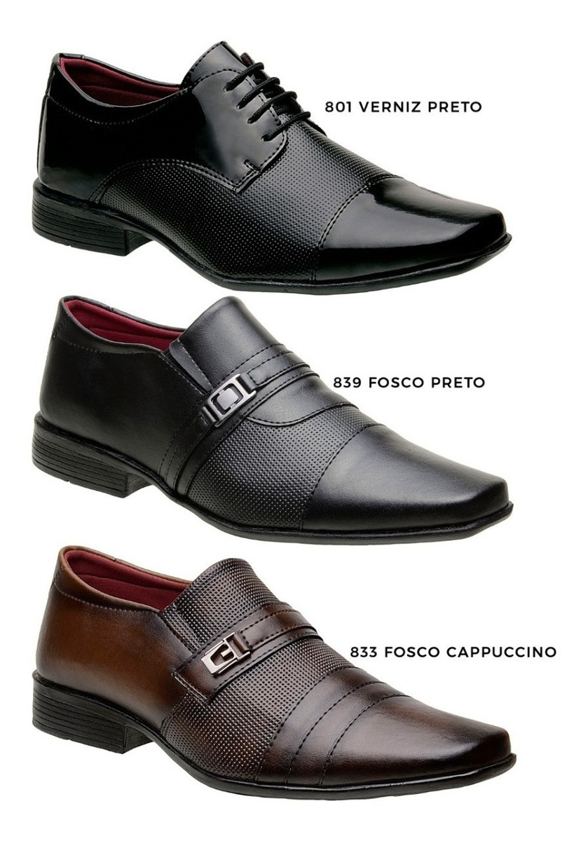 sapatos envernizados masculinos