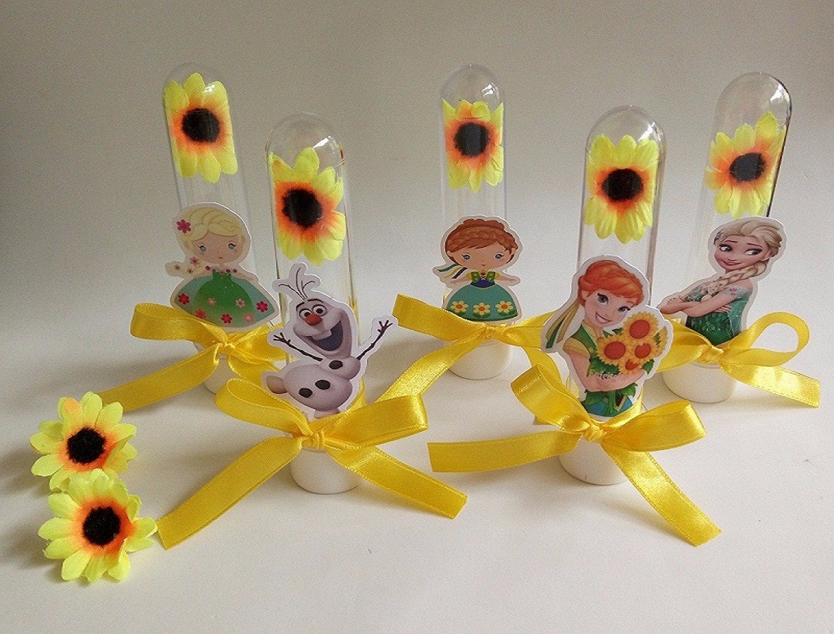 Tubete Frozen Fever Com Flor Girassol 30 Un R$ 104,90 em Mercado Livre -> Decoração De Festa Do Girassol Tubete Frozen Fever Com Flor Girassol 30 Un R$ 104,90 em Mercado Livre -> Decoração De Festa Do Girassol