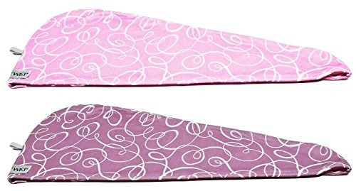 Turbie Twist Microfiber Hair Towel Wrap 2 Pack Purple Signature