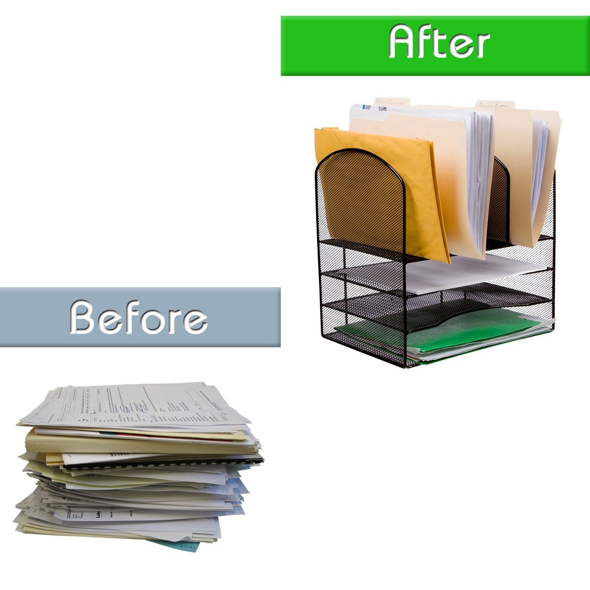 Twentyfive Wire Mesh Office Desk File Organizer Black 2 030 13 Twentyfive Wire Mesh Office Desk File Organizer Black Cargando Zoom