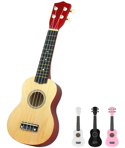 Ukelele Acustico Soprano Hecho De Madera Ukulele Aprendizaje