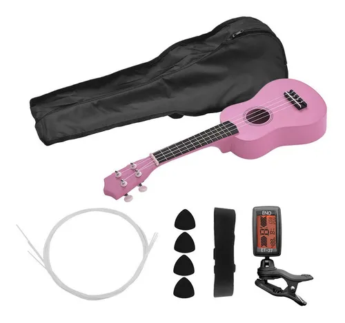 Ukelele Soprano Acústico De 21 Pulgadas, Kit De Ukelele Para