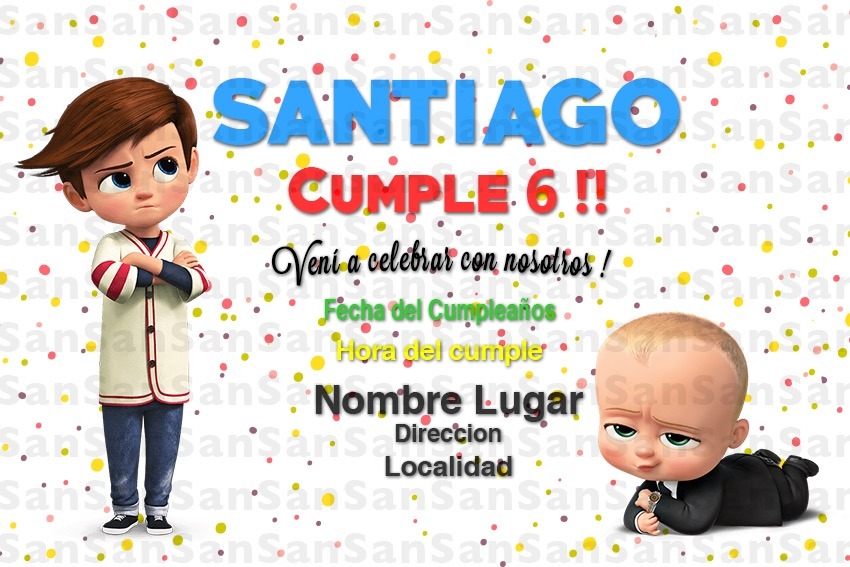 un jefe en pañales invitaciones para imprimir 10 00 en mercado