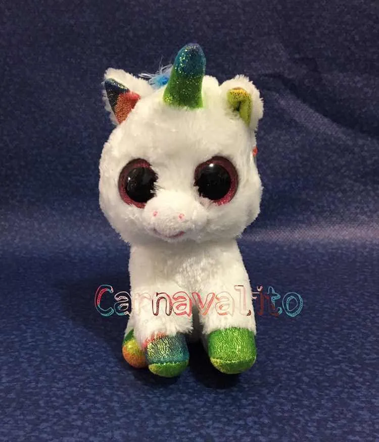 peluche unicornio ojos grandes