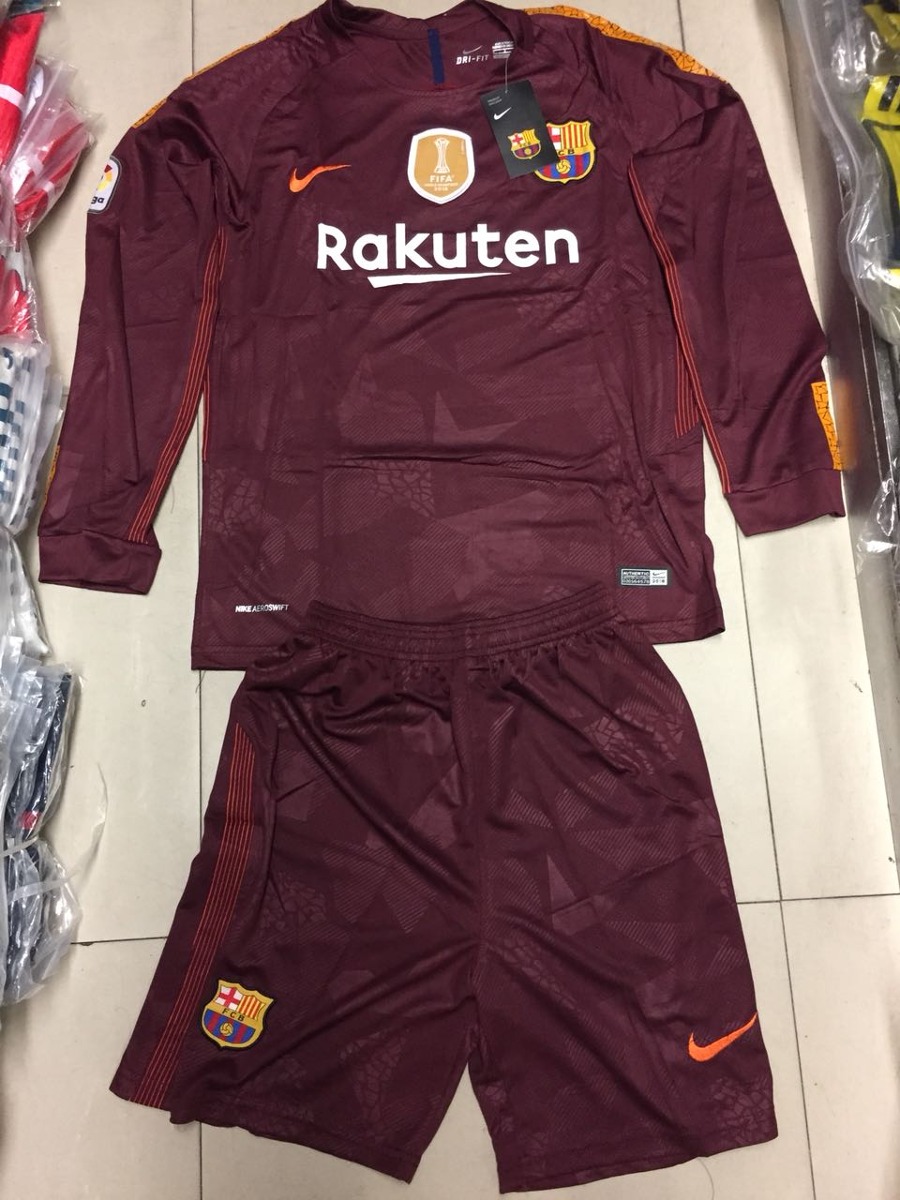 uniforme del Barcelona manga larga uniforme del Barcelona manga larga