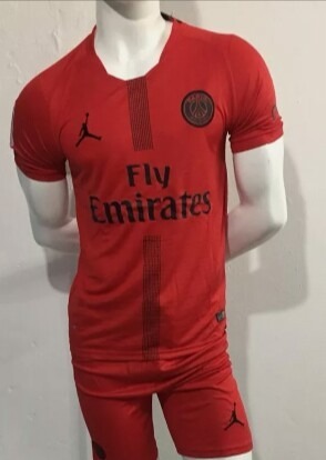 uniforme psg jordan rojo