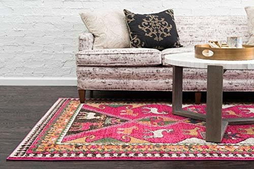 Unique Loom Sedona Collection Tribal Abstract Pink Area Rug Unique Loom Sedona Collection Tribal