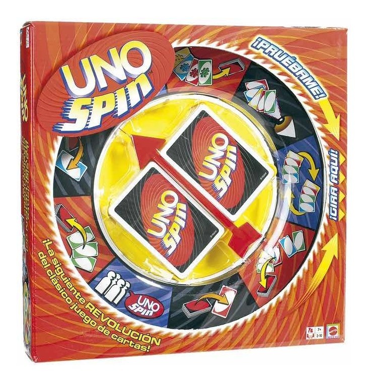 Uno Spin Juego De Mesa 2-10 Jugadores Mattel - $ 399.00 en ...