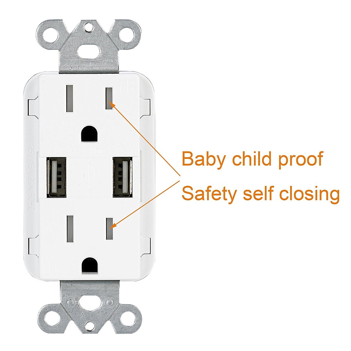 Usb Del Enchufe Ul De Alta Velocidad Usb De Doble Cargador Y Usb Del Enchufe Ul De Alta Velocidad Usb De Doble Cargador Y